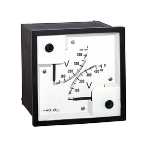 Tùy Chỉnh Tốt Nhất Kép 90 Độ Quy Mô 0-450V Điện Áp Meter Đôi Con trỏ 450 V Vôn Kế Với Báo Động Giá Đầu Ra - Product Image 1