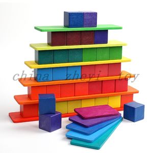Blocs de construction en bois montessori pour bébé, vente directe d'usine, jouets en gros, garçons, filles, enfants, <span class=keywords><strong>histoire</strong></span> en chine - Product Image 1