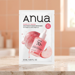 Masque en tissu pour le visage Anua Korean Skin Care Niacinamide Serum, masque éclaircissant pour le soin de la peau - Product Image 2