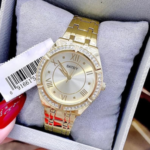 <span class=keywords><strong>Reloj</strong></span> Cronógrafo <span class=keywords><strong>de</strong></span> Lujo para Mujer, 36 mm, Tamaño Clásico, Acero Inoxidable, Cuarzo, Cristal Mineral, Resistente al Agua 30M - Product Image 4