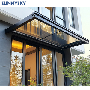 Sunnysky Moderne Externe Dubbele Beglazing Aluminium Deuren En Ramen Opknoping Glas Aluminium Luifel Buiten Raam - Product Image 1