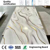 Paneles de Pared Interiores de PVC, Diseño Decorativo de Mármol, Tablero UV Premium para Villas, Diseño Gráfico Ecológico Resistente a la Intemperie