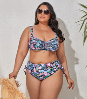 Ensemble de bikinis taille haute à bretelles imprimé léopard grande taille pour femmes, maillot de bain deux pièces 6XL, collection 2022 personnalisée
