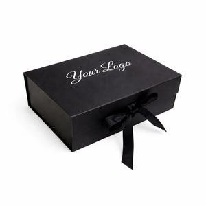 Boîte cadeau magnétique pliable en carton de luxe avec logo personnalisé et ruban pour robes et vêtements - Product Image 4