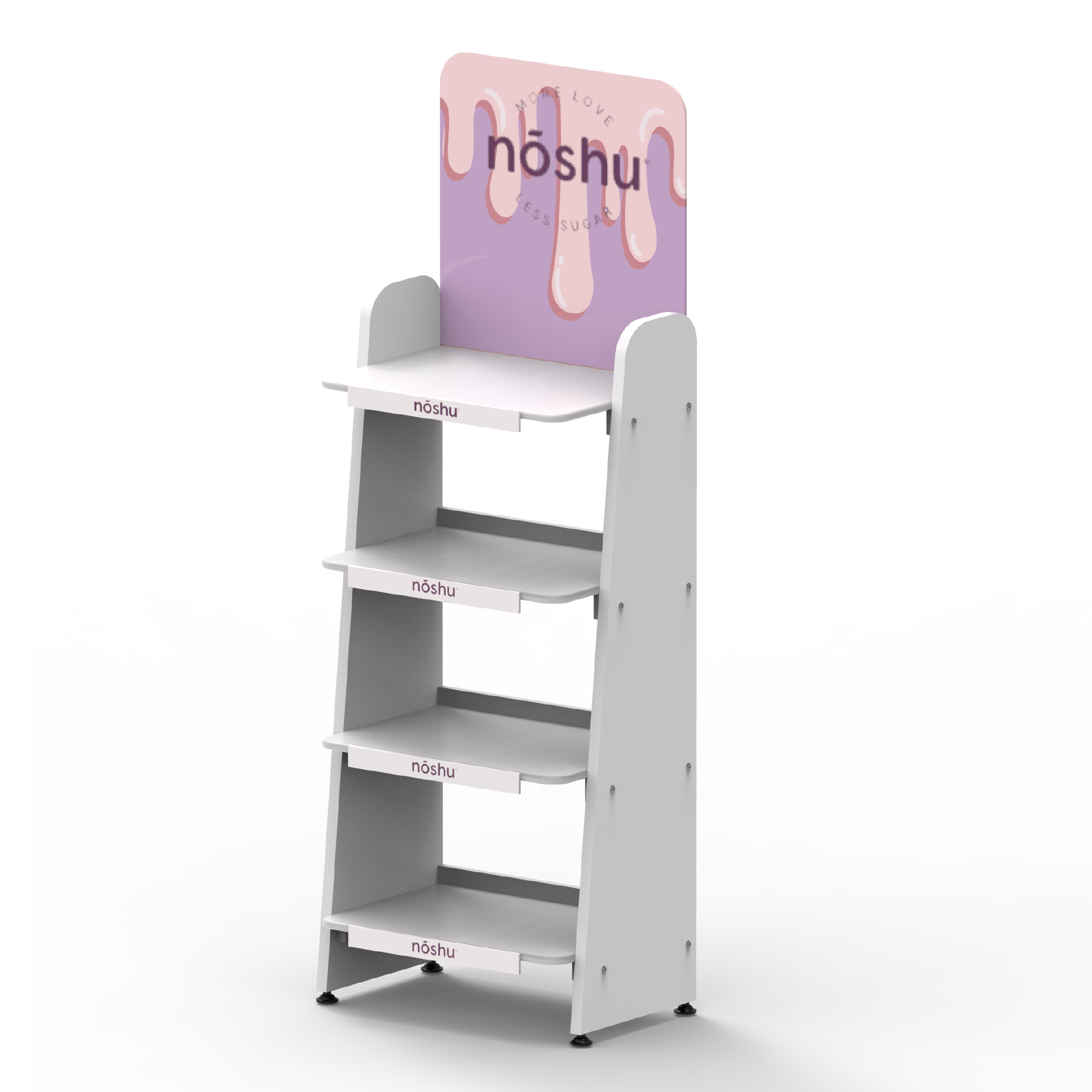 Customizable Store Wood Display Rack for Displaying Beer Laminated Shelves — view 3