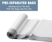 Sacs poubelles en HDPE avec cordon de serrage, thermosoudés, jetables, faciles à lier et personnalisables avec logo, directement de l'usine