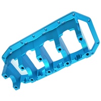 Support de bloc moteur en aluminium bleu CNC de haute précision, intégrant un support de bloc moteur, un support de protection pour voiture