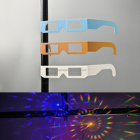 Lunettes de diffraction-Une flèche à travers les verres de diffraction en carton en papier à effet de coeur
