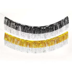 Tenda a frange bicolore <span class=keywords><strong>YR</strong></span>, lunghezza 3M, frange ispessite, materiale plastico resistente per matrimoni, feste di compleanno, palcoscenici - Product Image 5