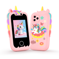 Teléfono de Juguete Unicornio para Niños, con 2 Cámaras, Recordatorio de Planificación Diaria, Teléfono Celular para Niños, Juguetes con Cámaras para Niños, Regalo de Navidad