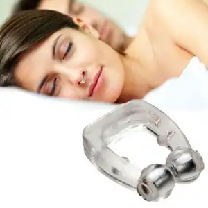Latest Silicone Magnetic Anti Snore Nose Clip Stop Snoring Device Health Care Supplies