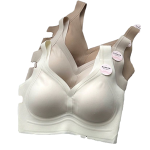 Women's Seamless Printed Knitted Sports <strong>Bra</strong> Without Underwire No Trace <strong>Pull</strong> <strong>on</strong> <strong>Bra</strong> Thai Style Comfort Underwear - Product Image 4