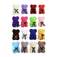 Ours en peluche doux et mignon, ours en peluche, Rose, savon, fleur, Animal mignon, ours Rose pour cadeau de noël