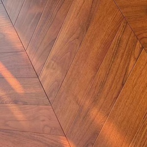 กันชื้นพื้นไม้ปาร์เก้45องศาพื้นไม้ก้างปลาเต้นระบำไม้แข็งพื้นไม้เบิร์มาไม้สักลายบั้ง - Product Image 1