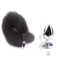 Plug anal en métal avec queue de renard de 40 cm, produit pour couples, accessoires érotiques SM pour adultes, jouet sexuel pour jeux de rôle anaux