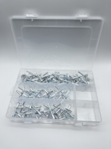 Remaches de impacto de extremo abierto DIN7337 con cabeza abombada zincada, remaches ciegos de aluminio y acero 3.2/4.0/4.8 para <span class=keywords><strong>remachadora</strong></span> - Product Image 5