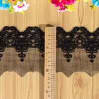 Garniture en dentelle à tricoter élastique colorée pour femmes robe vêtements jupe col sous-vêtements soutien-gorge accessoires