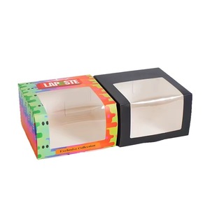 Bán buôn rõ ràng cửa sổ trắng bóng chày cá nhân nắp hộp phân hủy sinh học bưu phẩm quà tặng Vòng hat Hộp bao bì - Product Image 6