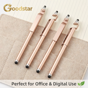 Stylo gel 3-en-1 innovant avec support de téléphone et stylet, impression personnalisée transparente pour une identité de marque claire, pointe 0,5 mm pour signature numérique sur écran, MOQ flexible - Product Image 5