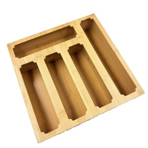 Bamboo <b>Storage</b> <b>Box</b> Rectangle Solid Color Desktop <b>Drawer</b> Organizer for Miscellaneous Items - Product Image 2