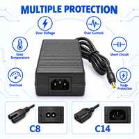 Adaptateur secteur de bureau personnalisé ODM OEM 5,5x2,5 mm avec prise EU/US/AU/UK 24V 8A 5,5x2,1 mm 192W, large compatibilité