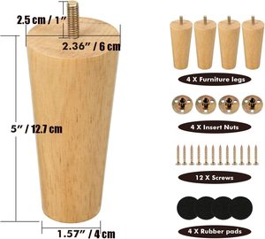 Divano gamba mobili moderni sgabello rotondo affusolato sedia <span class=keywords><strong>piedi</strong></span> solido mobili mobili mobili mobili mobili mobili mobili mobili mobili mobili mobili <span class=keywords><strong>in</strong></span> <span class=keywords><strong>legno</strong></span> divano gambe <span class=keywords><strong>per</strong></span> divano - Product Image 3