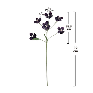 Fleurs artificielles en soie (orchidée, delphinium, jacinthe) pour la remise des diplômes et Noël – Vente en gros - Product Image 1