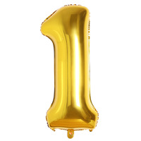 Offre Spéciale mariage fête d'anniversaire 16 pouces numéro ballon or argent feuille ballon numérique