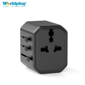 Worldplug Wall Charger Adaptor Universal Adapter Travel Plug Adapter with EU UK US AU Plugs