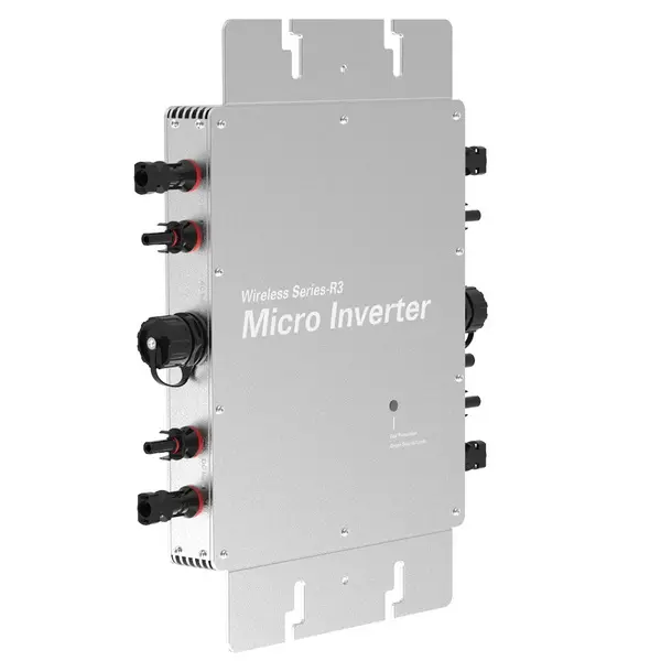 WVC 1600W 4-in-1 Solar Microinverter with 5-Year Warranty CEC & CE Certified for Residential Commercial & Industrial Use