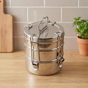Eco Friendly Stainless Steel Bento Lunch Box 3-Compartment <b>Large</b> Capacity Reusable Meal Prep Container Detachable Design BPA - Product Image 2