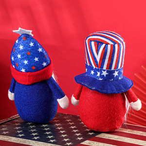 Muñeco de Anciano del Bosque sin Rostro con Sombrero del Día de la Independencia de EE. UU. 2021 - Decoración Creativa para el Hogar - Product Image 2
