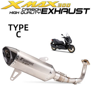 Tubo de <span class=keywords><strong>Escape</strong></span> de Acero Inoxidable <span class=keywords><strong>para</strong></span> Motocicleta XMAX300 250 <span class=keywords><strong>XMAX</strong></span> <span class=keywords><strong>300</strong></span> X MAX250, Silenciador Deslizante y Tubo Frontal - Product Image 3