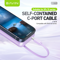 BAVIN PC1066S excellente banque d'alimentation sans fil 10000mah 15W avec câble de charge ca