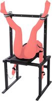 Fauteuil d'amour avec sangles réglables, équipement BDSM, cadre de retenue robuste avec menottes pour couples