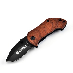 มีดพับอเนกประสงค์ BK DA33 สแตนเลส ด้ามไม้ ปรับแต่งได้ตามต้องการ OEM สำหรับพกพา ตั้งแคมป์ กิจกรรมกลางแจ้ง และเอาตัวรอด - Product Image 1