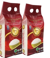 Sacs d'emballage pour riz en nylon plastique à fond plat refermables, résistants à l'humidité, imprimés sur mesure Jingran Z013, multi-tailles, 2 kg, 5 kg, 10 kg pour