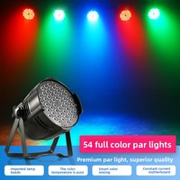 Projecteur de scène 54 LED PAR 3W IP65 pour extérieur, mariage, KTV, haute puissance, pleine couleur, trois-en-un, vente en gros