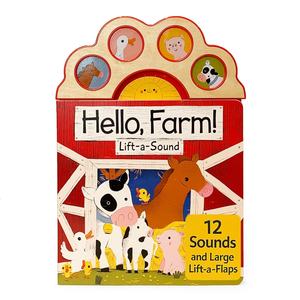 Livre sonore pour enfants <span class=keywords><strong>Hello</strong></span> Farm avec 12 sons d'animaux de la ferme, bonne qualité sonore - Product Image 1