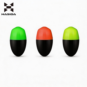 Flotador de Pesca HASIDA Abo No.4, Electrónico, Luminoso, Bicolor, Ovalado, de Plástico, 10cm, Alta Calidad, para Pesca Nocturna en el Mar - Product Image 1