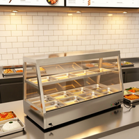 Présentoir chauffant Bain Marie Grand réservoir d'eau pour hôtel et restaurant Conservation de la chaleur et rétention d'humidité