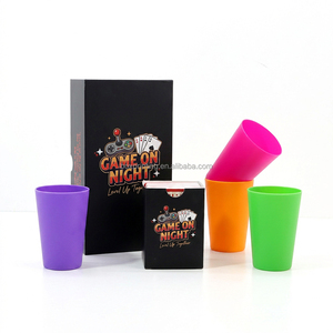 Juego <span class=keywords><strong>de</strong></span> Cartas Personalizado para Fiestas, Juego <span class=keywords><strong>de</strong></span> Beber para Noches <span class=keywords><strong>de</strong></span> <span class=keywords><strong>Juegos</strong></span>, con Vasos <span class=keywords><strong>de</strong></span> Plástico y Pelota <span class=keywords><strong>de</strong></span> Plástico - Product Image 3