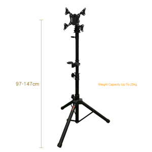 Support de télévision portable réglable en hauteur LCD-1-4B avec support de microphone - Product Image 2