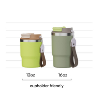 Tasse à café de voyage écologique en acier inoxydable à double paroi tasse à café réutilisable isolée sous vide