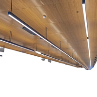 Suspension LED architecturale W50xH75mm, profilé aluminium, connectable, puissance et couleur de lumière personnalisables, grande suspension dimmable