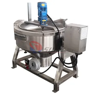 Vegetable Cooker Herbal Boiling Machine Soybean Milk Boiler Industrial Jacketed Kettle Potato Boiler