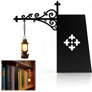 Nouvelle lampe LED suspendue vintage pour étagère, lanterne fantôme pour bibliothèque, lampe lanterne pour étagère - Product Image 4