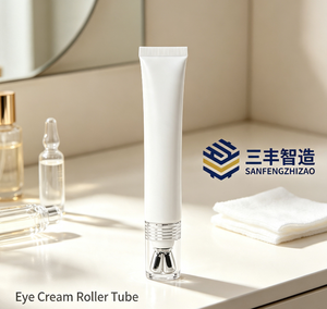 หลอดครีมบำรุงรอบดวงตาเปล่า 5 ชั้น ทำจากวัสดุ LDPE หัวนวดทำจากโลหะผสมสังกะสี ฝาเกลียว - Product Image 2