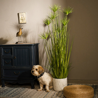 Plante artificielle en roseau pour sol, Bonsaï 120-150cm, Écologique, Décoration d'Intérieur/Extérieur pour Thanksgiving
