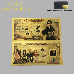 5 soorten Japanse Bleach anime bankbiljetten van goudfolie en plastic voor verzameling - Product Image 6